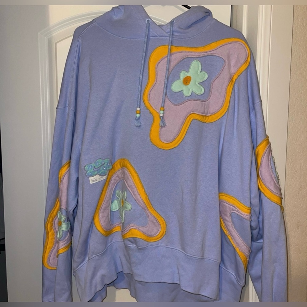 Nike Project Uphoria Floral Embellished Hippie Hoodie Size Small Exc Cond